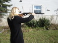 No fair, one day she'll get to shoot a real one for a living