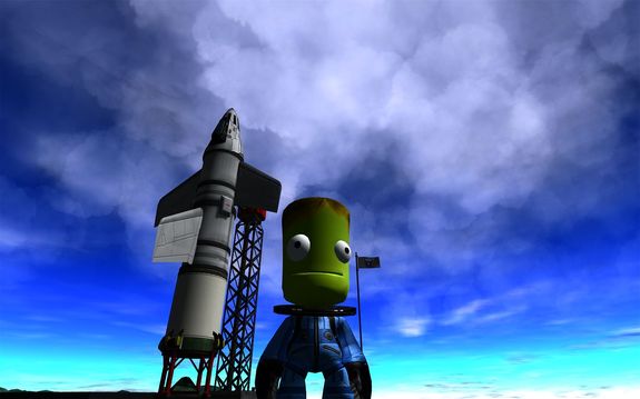 with grim determination Flight Officer Kirk Kerman is ready to board and begin preflight on the Lawn Dart